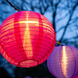 Nylon Lampionnen & LED String