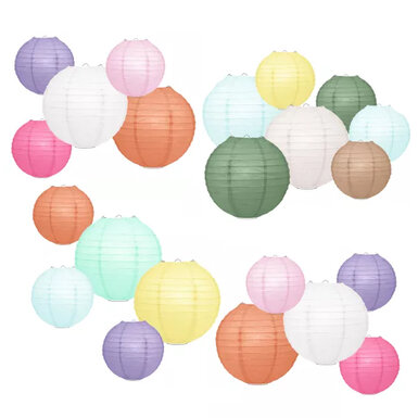 Pastel lampion pakketten