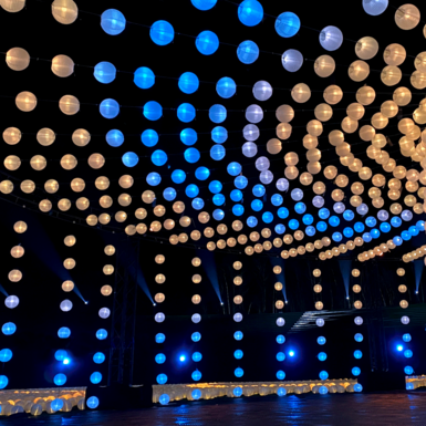 Lichtinstallatie Lampionwebshop