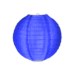 Nylon lampion donkerblauw 25cm