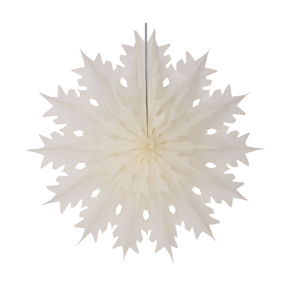 Waaier Snowflake 45cm