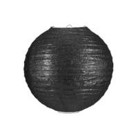 Lampion zwart glitter 25cm