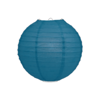 Lampion petrol blauw 25cm