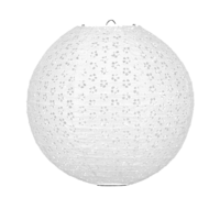 Lampion kant wit 35cm