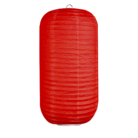 Lampion cilinder rood 25 x 45cm