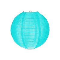 Nylon lampion ijsblauw 25cm