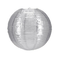 Nylon lampion zilver 35cm