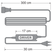 Dimmer incl. afstandsbediening, tot 350W, 500W of 650W
