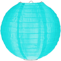 Nylon lampion ijsblauw 80cm