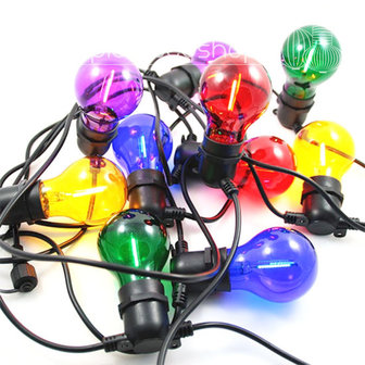 LED Bulb string mix kleur