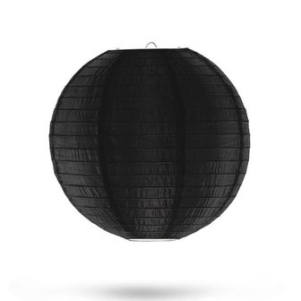 Nylon lampion zwart 25cm