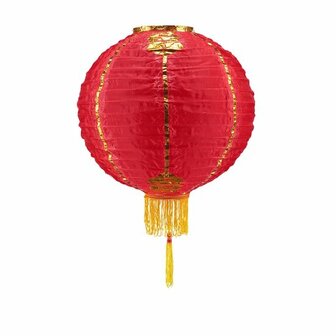 Traditionele Chinese Lampion 40cm - Nylon Rood