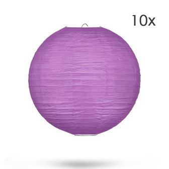 Lampionpakket - Paars &amp; Fuchsia - 20-delig - incl. LED string 03