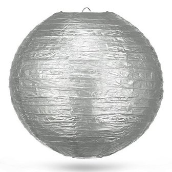 Lampion zilver 50 cm 