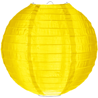Nylon lampion geel 80cm