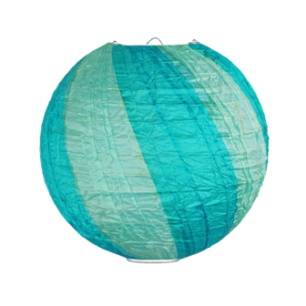 Lampion twist blauw 35cm