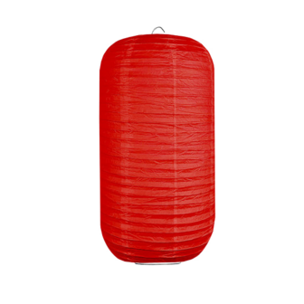 Lampion cilinder rood 20 x 35cm