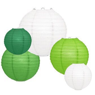 Lampionpakket - Papier - Groen - 20-delig