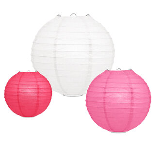 Lampionpakket - Papier - Roze - 10-delig