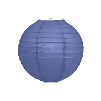 50 x Lampion 25cm - Marine blauw rijstpapier 