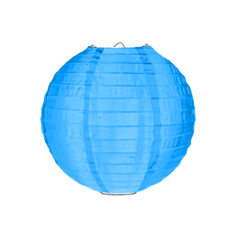 Nylon lampion lichtblauw 25cm