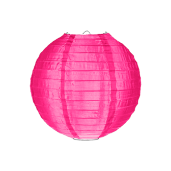 Nylon lampion roze 25cm