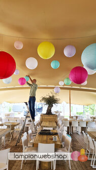 Lampionnen Stretchtent Ibiza-style