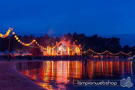 Lampionnen Stretchtent Ibiza-style