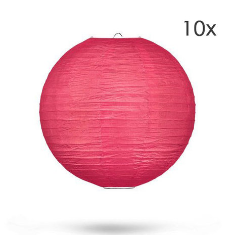 Lampionpakket - Paars & Fuchsia - 20-delig - incl. LED string 02