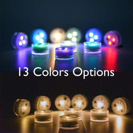 Set LED lampjes met afstandbediening kleuren