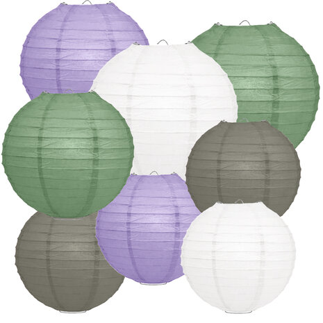 Lampionpakket - Papier - Lavendel Dreams - 40-delig