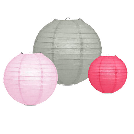 Lampionpakket - Papier - Colour me Pink - 10-delig