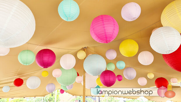 Lampionnen Stretchtent Ibiza-style