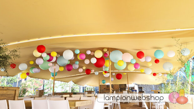 Lampionnen Stretchtent Ibiza-style