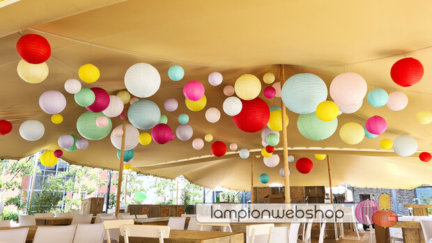 Lampionnen Stretchtent Ibiza-style