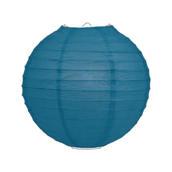 Lampion petrol blauw 35cm