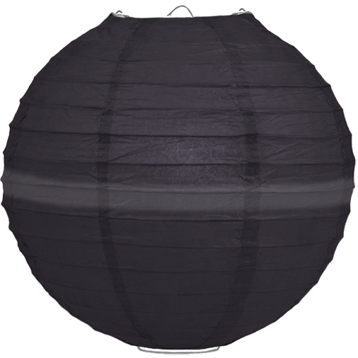 Lampion zwart 75cm