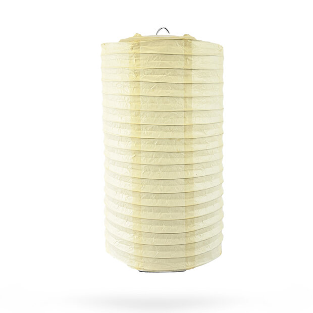 Lampion cilinder ivoor 20 x 35cm