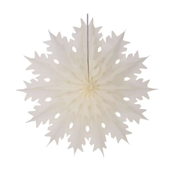 Waaier Snowflake 45cm
