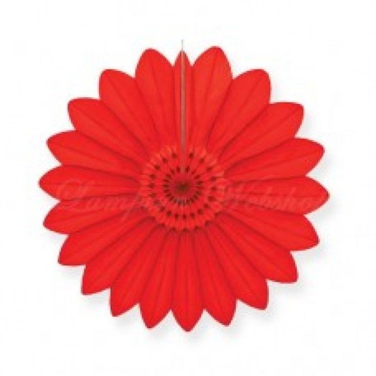 Waaier rood 40cm