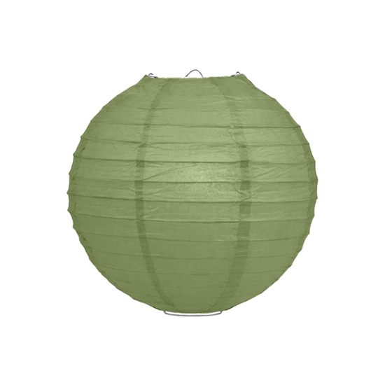 Lampion legergroen 25cm