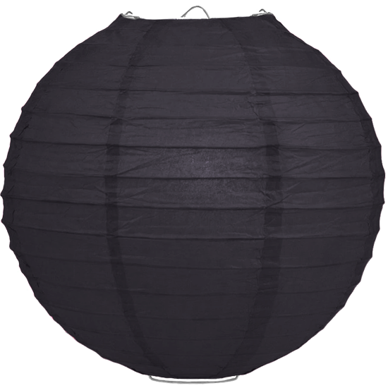 Lampion zwart 80cm