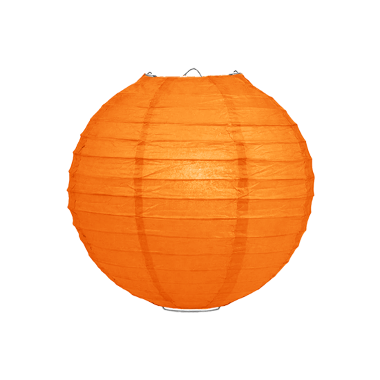 Lampion oranje 25cm