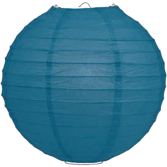 Lampion petrol blauw 80cm