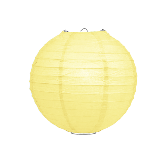 Lampion lichtgeel 25cm