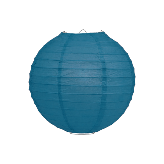 Lampion petrol blauw 25cm