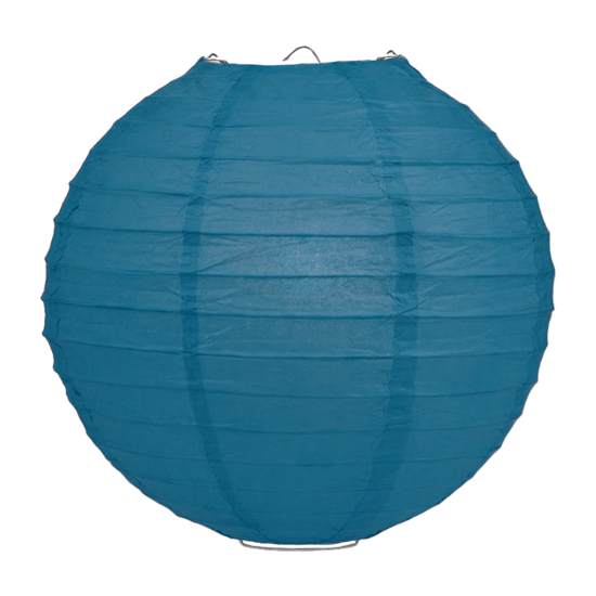 Lampion petrol blauw 50cm