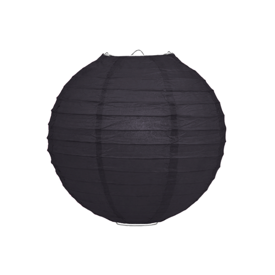 Lampion zwart 25cm