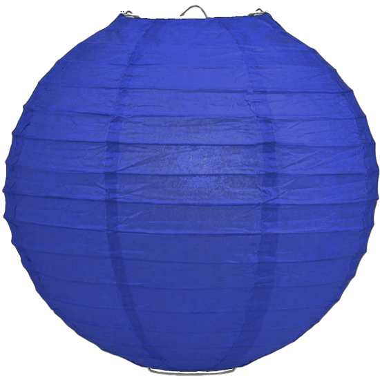 Lampion donkerblauw 80cm