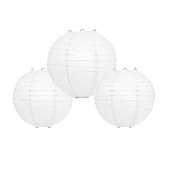 Lampionpakket - Papier - 20-delig - wit 
